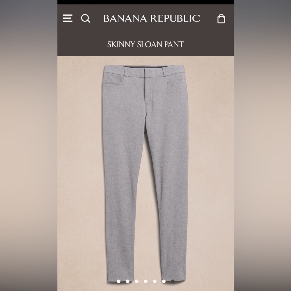 Women’s Banana Republic Sloan fit skinny full length dress pant.